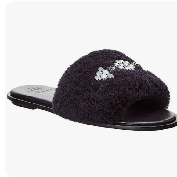 Tory Burch Shoes Tory Burch Aspen
Black Shearling Slide size 6 new $229 - Picture 2 of 14